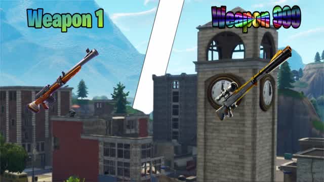 Tilted Towers One Shot Gun Game — Fortnite Creative map cover art
