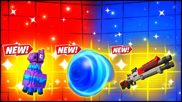 RED VS BLUE LAUNCHPAD 🔴🔵 — Fortnite Creative map cover art