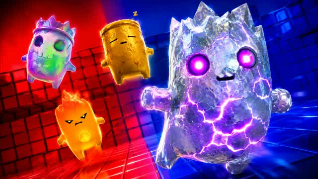 BLUE VS RED FIRE PEAK 🔵🔴 — Fortnite Creative map
