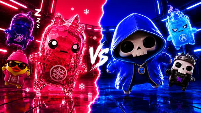 SUPER VS RVB🔴🔵 — Fortnite Creative map cover art
