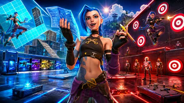 🎯Aim Edit Piece & 1v1 Freebuild — Fortnite Creative map