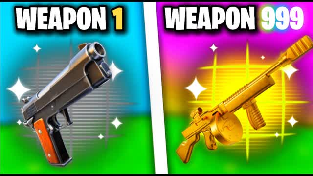 ⭐BEST GUN GAME😎ONE SHOT🎯 — Fortnite Creative map cover art