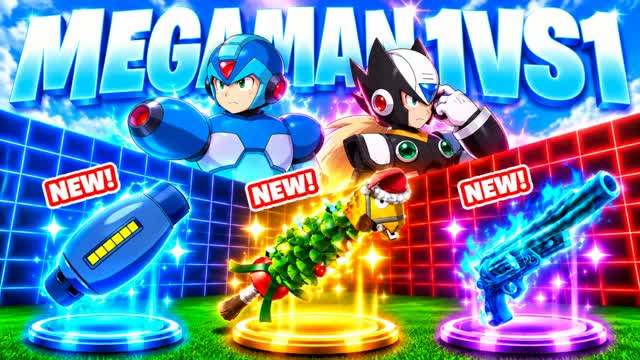 MEGAMAN  1V1 FFA - ALL GUNS & CARS 67 — Fortnite Creative map