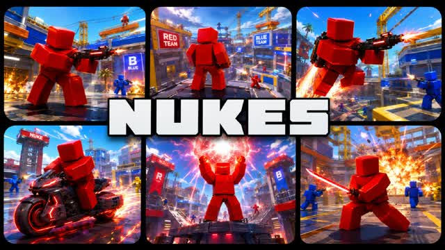 🚀 NUKES 🚀[ RVB RED VS BLUE RIVALS ] — Fortnite Creative map cover art