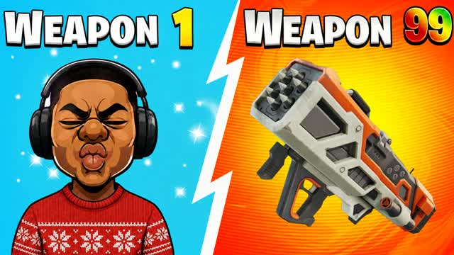 GUN GAME 🔥 WEAPON EVOLUTION — Fortnite Creative map