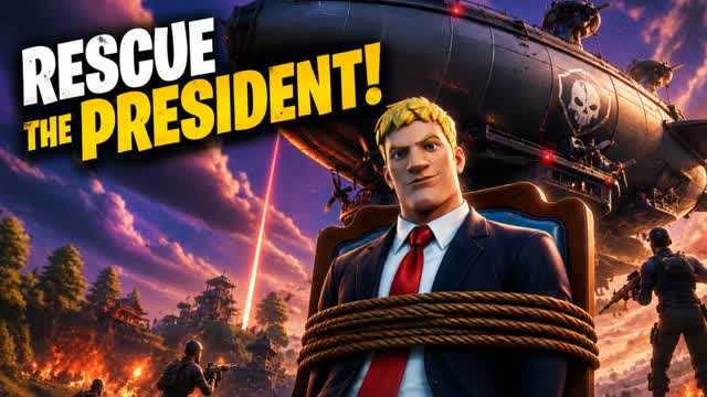 Rescue the President — Fortnite Creative map