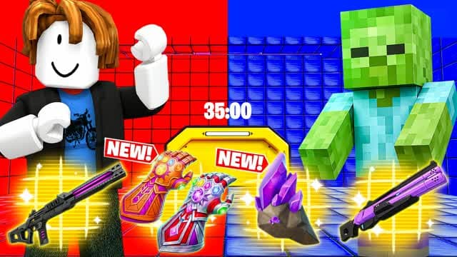 BOSS FIGHT RED VS BLUE 🔴🔵 SURVIVAL — Fortnite Creative map
