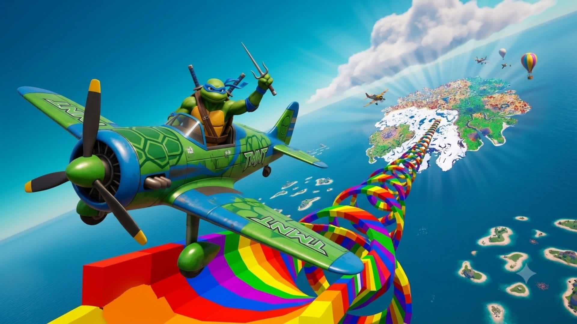 TMNT RAMP CUSTOM CARS 🚗 — Fortnite Creative map