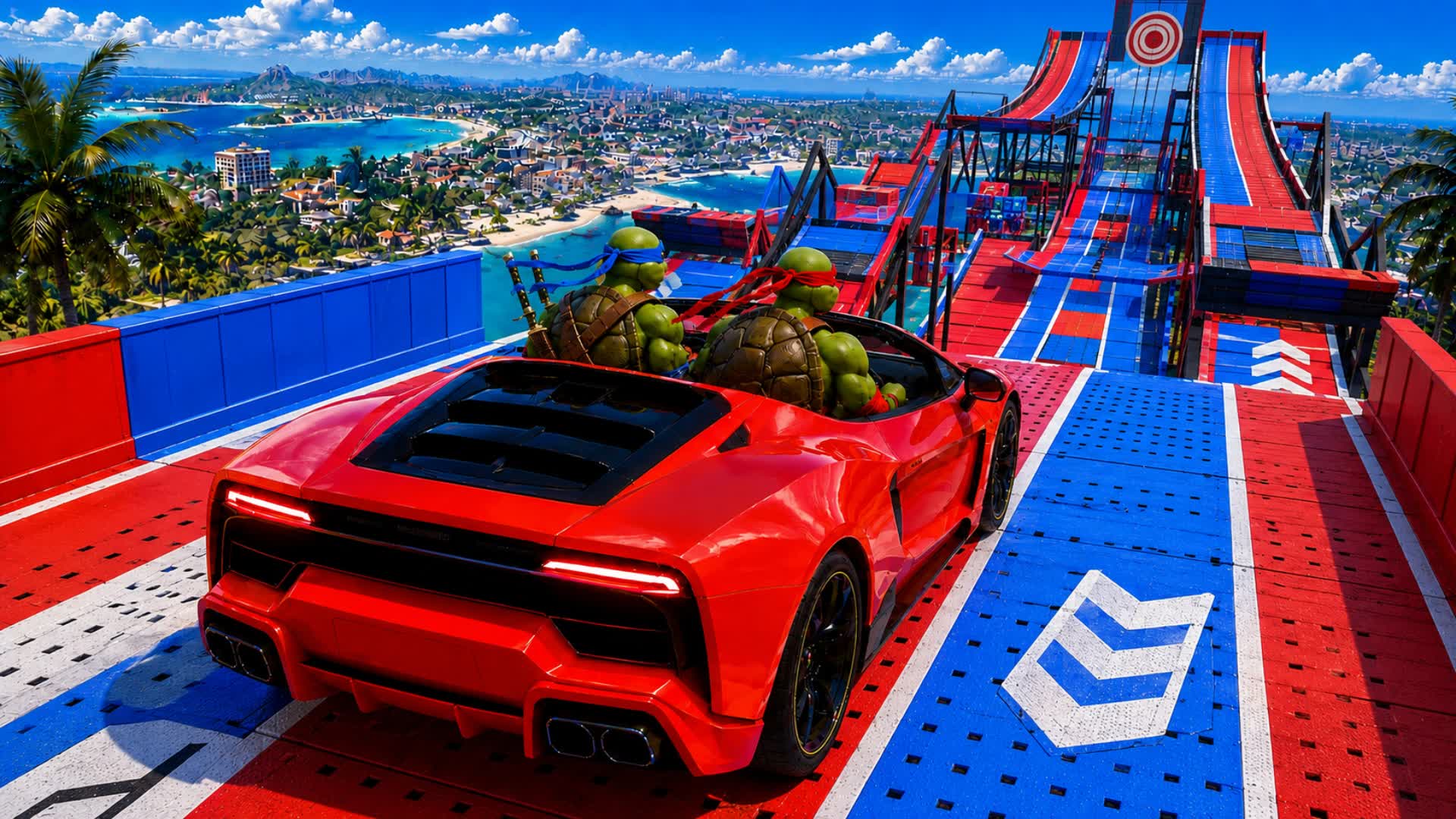Track Driving - Mega Ramp - Car Game — Fortnite Creative map
