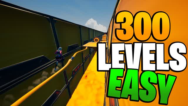 ⭐300 LEVELS DEATHRUN⭐ — Fortnite Creative map cover art