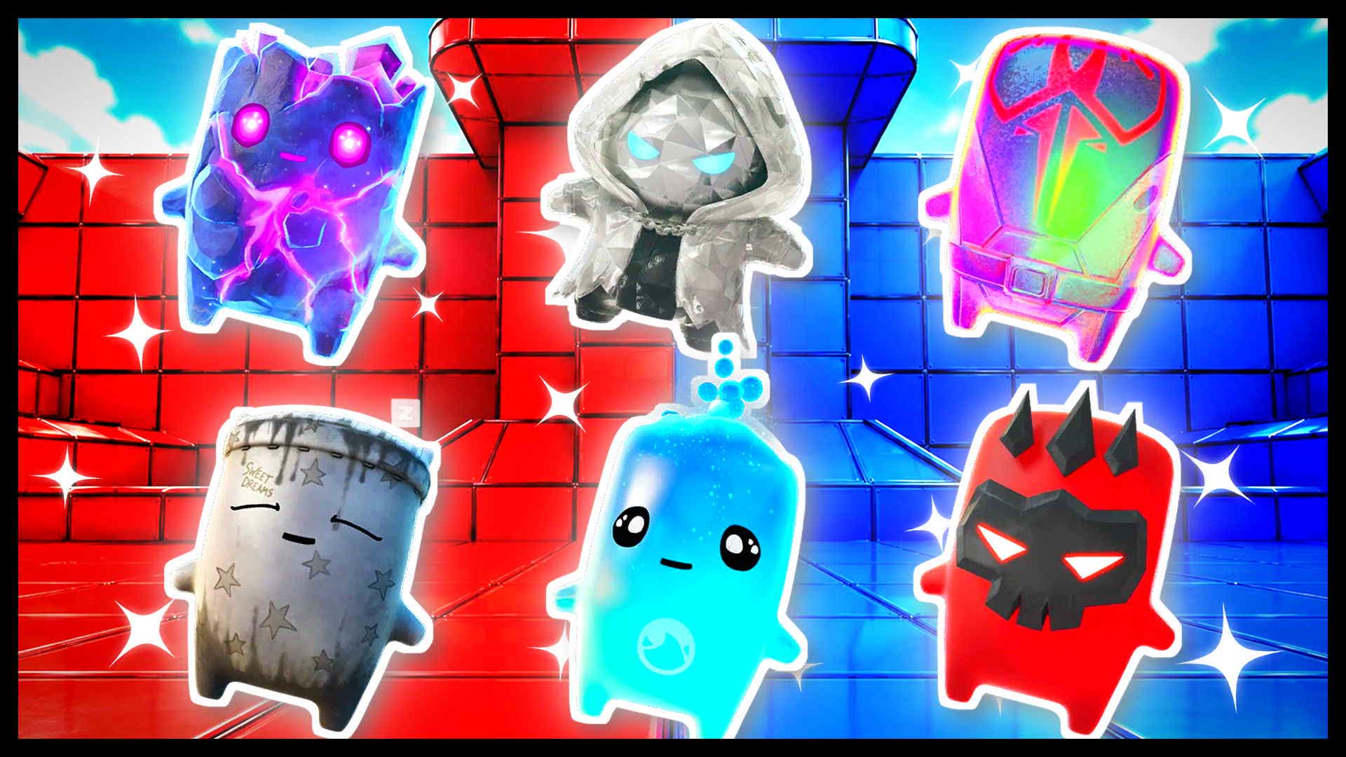 BLUE VS RED THRUSTER ARC 🔵🔴 — Fortnite Creative map