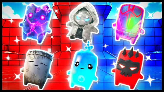 BLUE VS RED THRUSTER ARC 🔵🔴 — Fortnite Creative map cover art