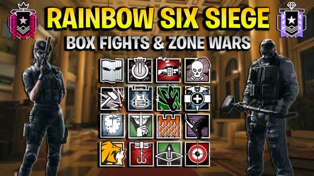📦RAINBOW SIX SIEGE BOX FIGHT&ZONEWARS📦 — Fortnite Creative map cover art
