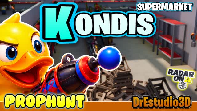D3D ESCONDITE KONDIS 搜寻道具 CACHE CACHE — Fortnite Creative map cover art