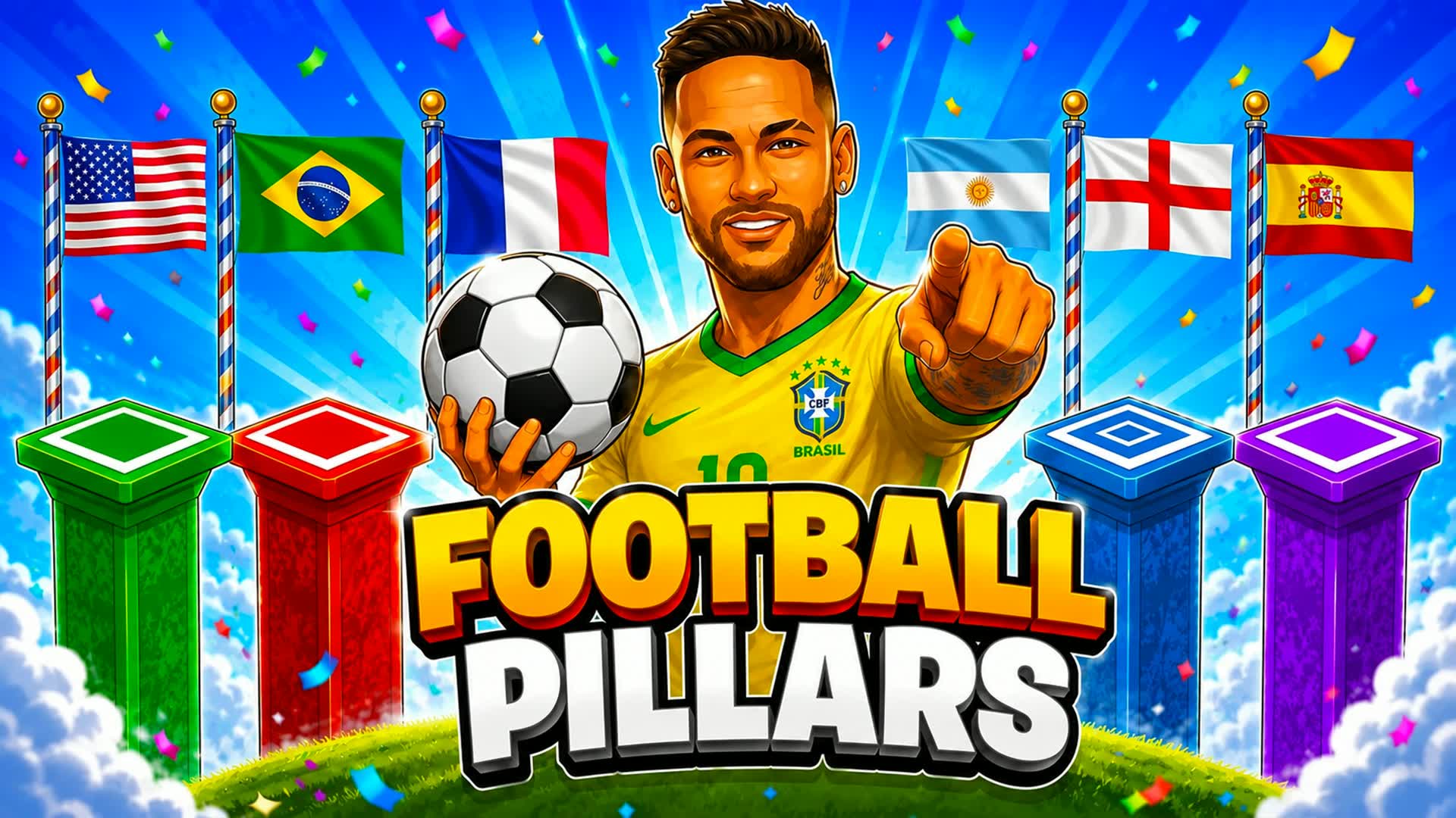 FOOTBALL PILLARS — Fortnite Creative map