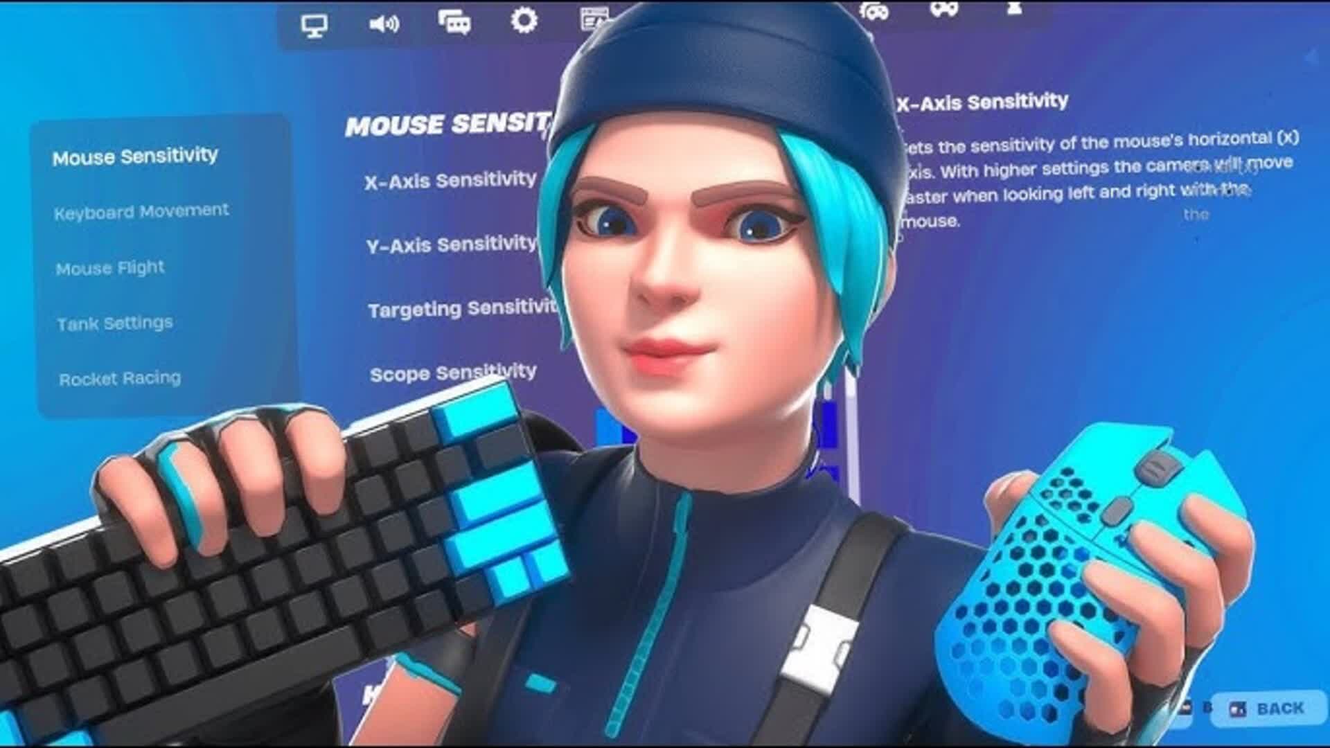BEST KEYBOARD SETTINGS 1V1 — Fortnite Creative map