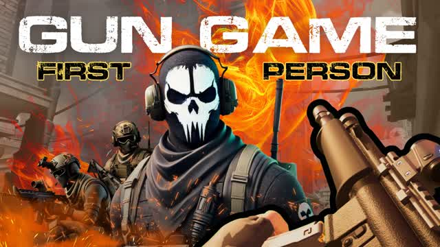 Infinite Gun Game - First Person — Fortnite Creative map cover art
