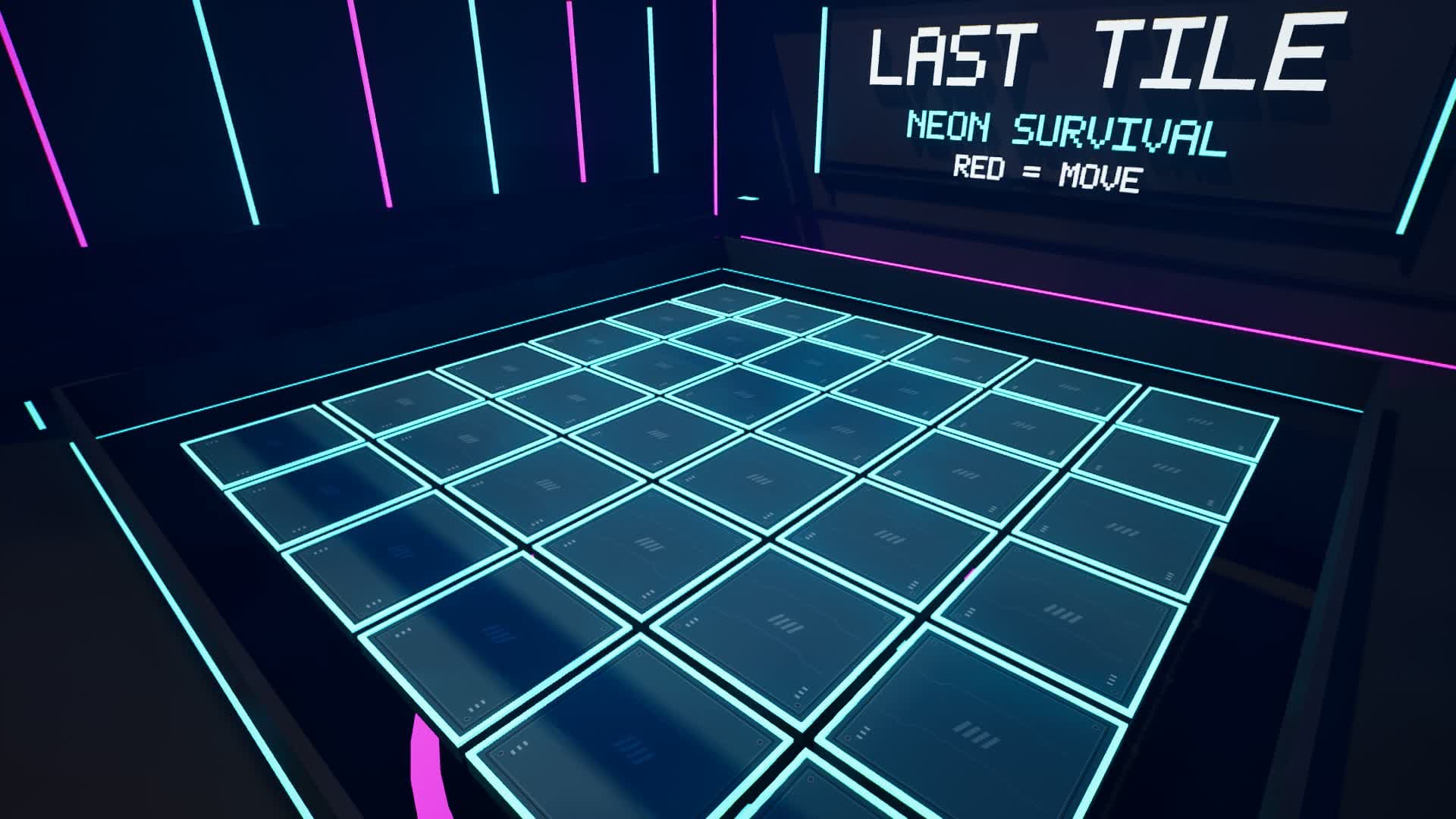 LAST TILE - Neon Survival — Fortnite Creative map