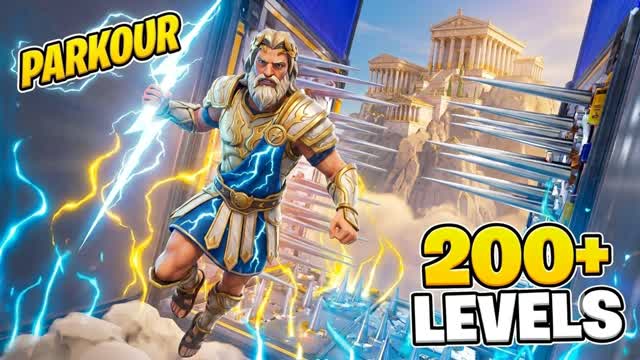 🏛️ GODS OF PARKOUR 🏛️ — Fortnite Creative map cover art