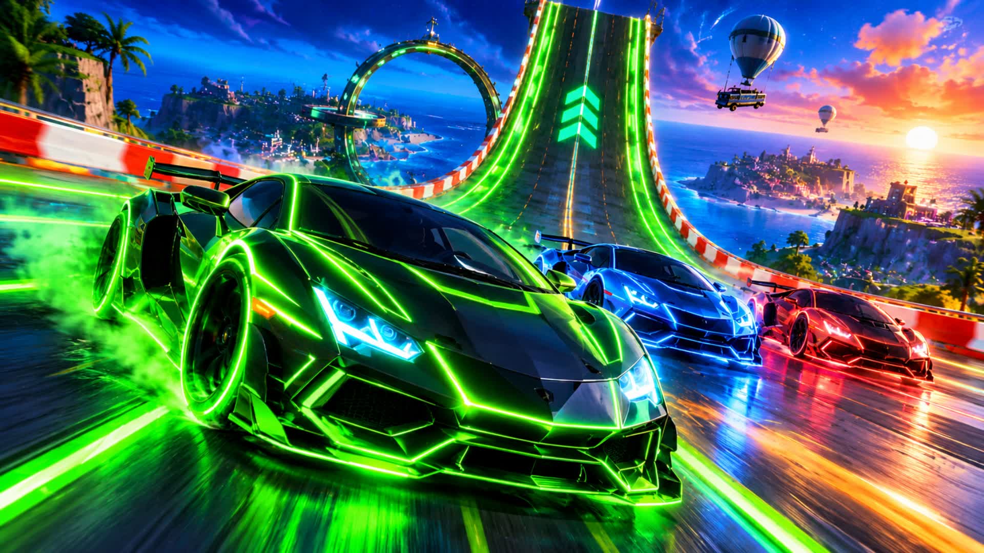 Small Town - Car Game — Fortnite Creative map