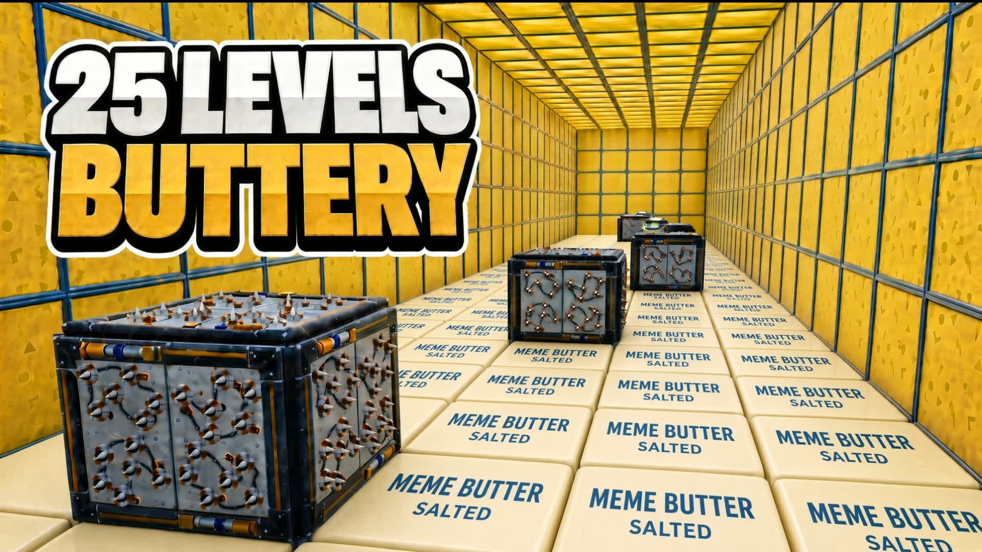 BUTTER PARKOUR 25 LEVELS hard باركور صعب — Fortnite Creative map