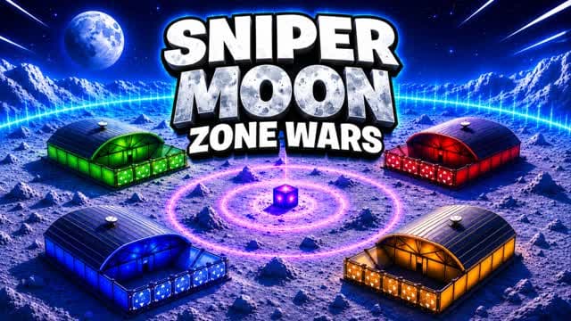 Sniper Moon Zone Wars *0 Gravity* — Fortnite Creative map cover art