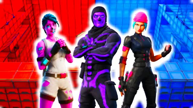 RED VS BLUE SKINS — Fortnite Creative map