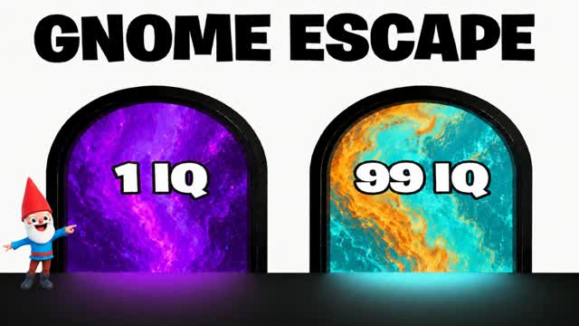GNOME ESCAPE ROOM — Fortnite Creative map cover art
