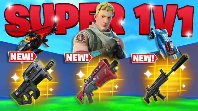 SUPER 1V1 FREE FOR ALL — Fortnite Creative map cover art