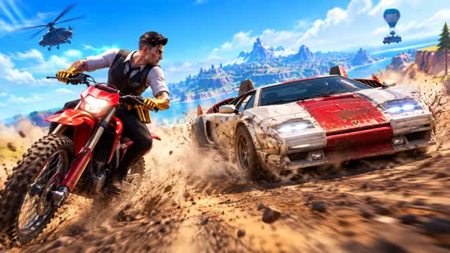 CAR GAME - ALL GUNS&CARS! 🚀 — Fortnite Creative map cover art