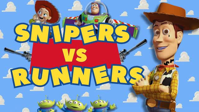 SNIPERS VS RUNNERS : TOY STORY EDITION — Fortnite Creative map cover art