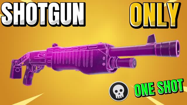 SHOTGUN ONLY ONE SHOT [TILTED] — Fortnite Creative map cover art