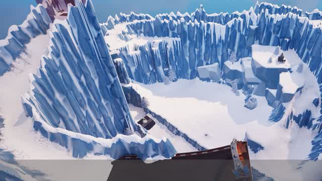 Snowboard 6 Person Race w/ Eliminations — Fortnite Creative map cover art