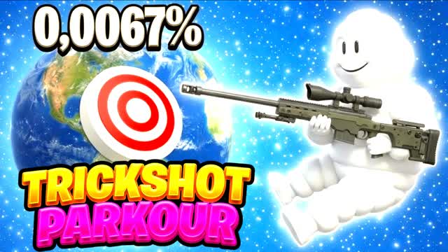SNIPER TRICK SHOT PARKOUR 🎯 EASY — Fortnite Creative map
