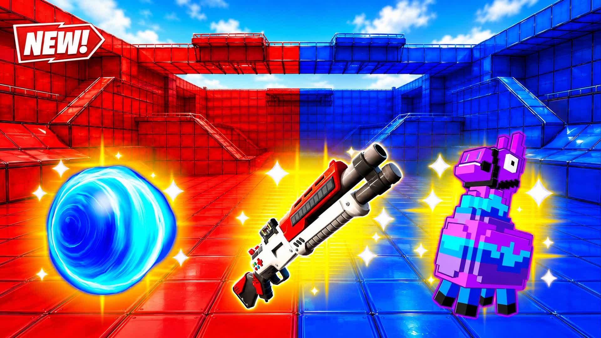 RED VS BLUE WINDBREAK 🔴🔵 — Fortnite Creative map
