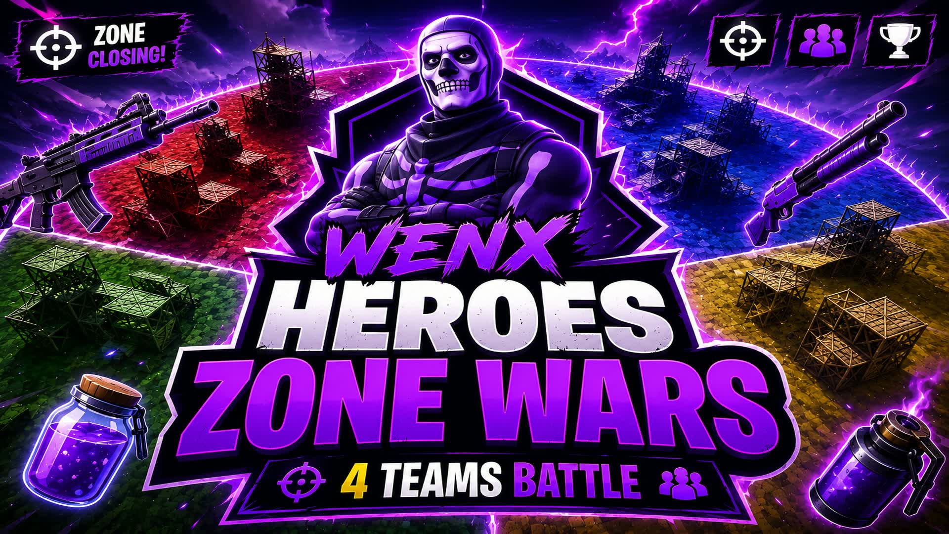 WENX HEROES ZONE WARS — Fortnite Creative map