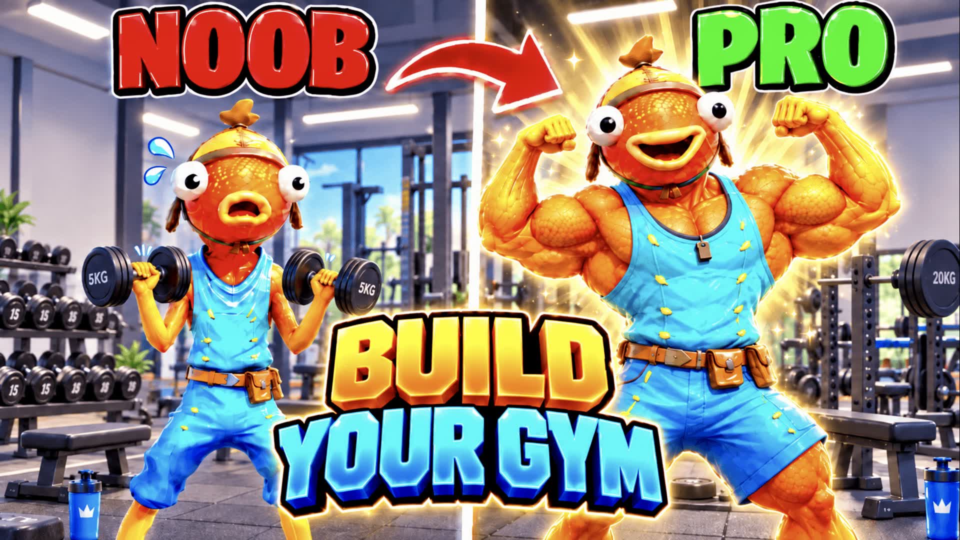 BUILD YOUR GYM — Fortnite Creative map