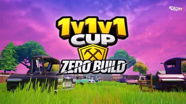 1v1v1 CUP 🏆- ZERO BUILD — Fortnite Creative map cover art