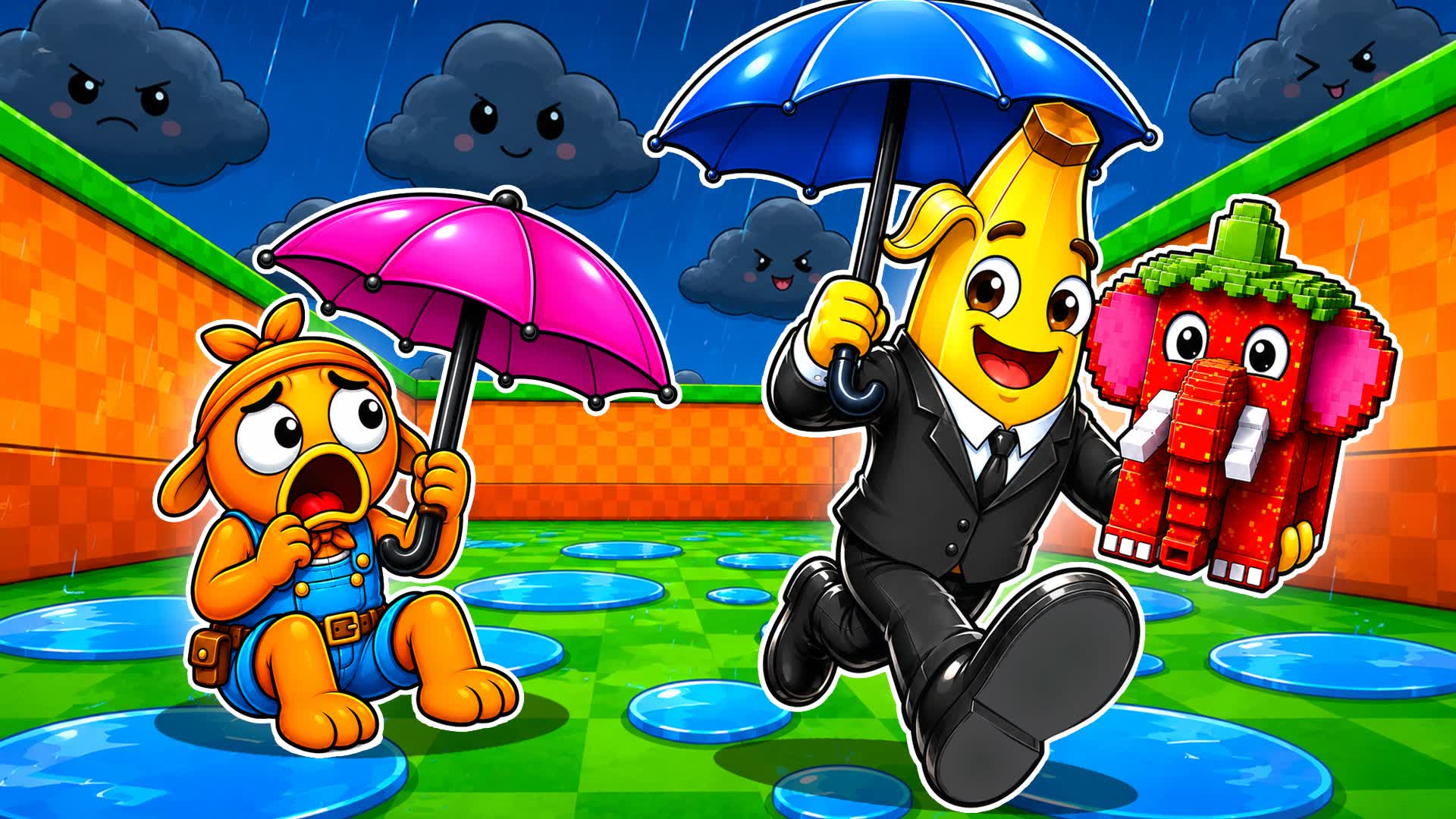 Escape Rain for Brainrots — Fortnite Creative map