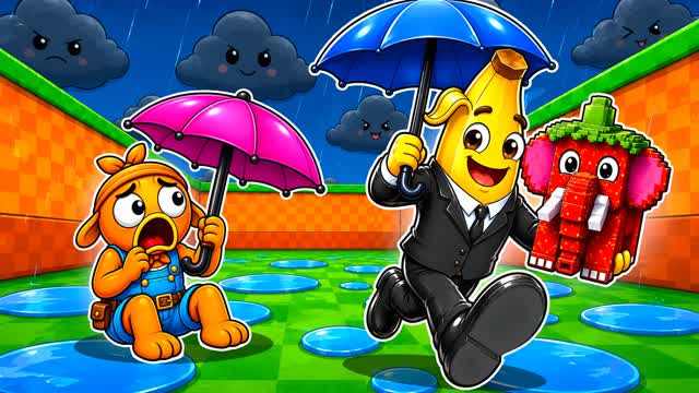 Escape Rain for Brainrots — Fortnite Creative map