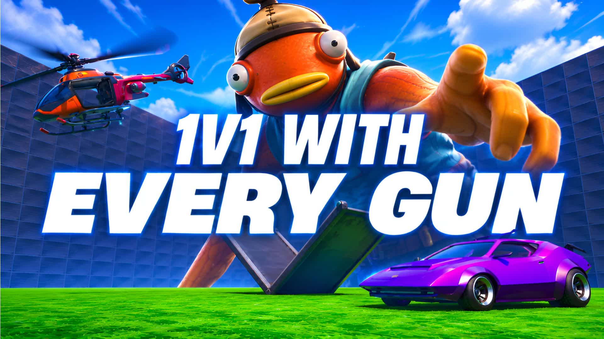 1V1 CON TODAS LAR ARMAS — Fortnite Creative map