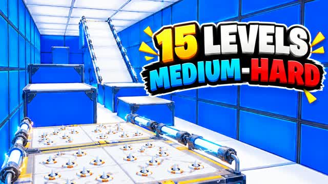 7767 MEDIUM-HARD PARKOUR 15+LEVELS🏆🏆🏆 — Fortnite Creative map