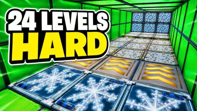 HARD PARKOUR 24 LEVELS باركور صعب — Fortnite Creative map