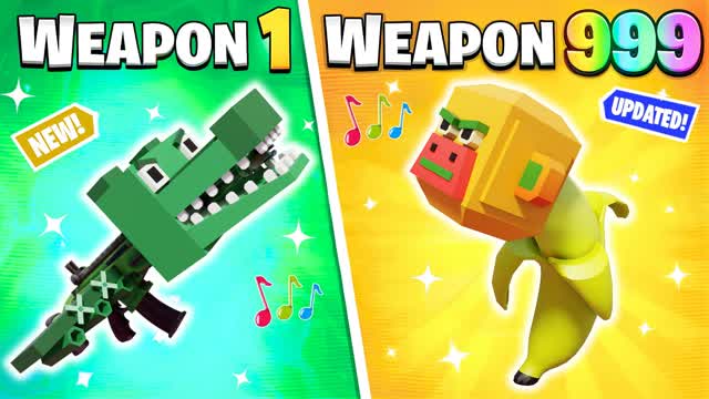 BRAINROT GUN GAME 🔫SUMMER MUSIC PARTY🎵 — Fortnite Creative map