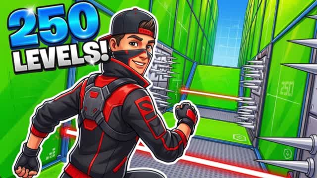 ماب باركور 250 مرحلة — Fortnite Creative map cover art