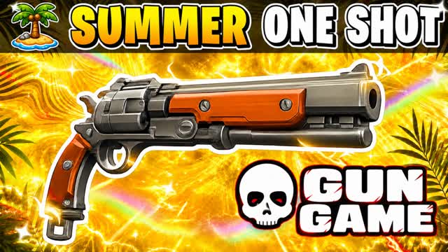 SUMMER GUN GAME 🏖️ ONE SHOT FFA 💀 BOT — Fortnite Creative map
