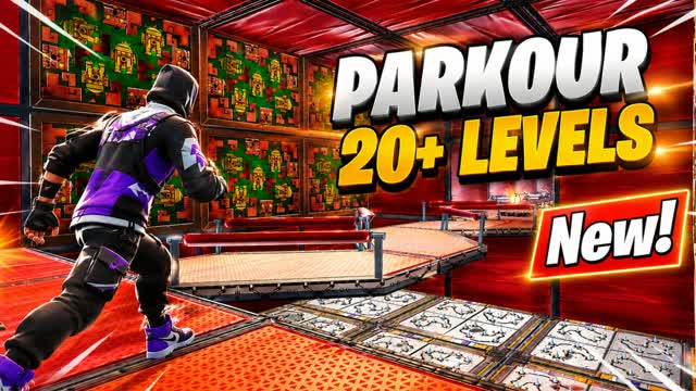 PARKOUR 20+ LEVELS (Medium) 🔥 — Fortnite Creative map