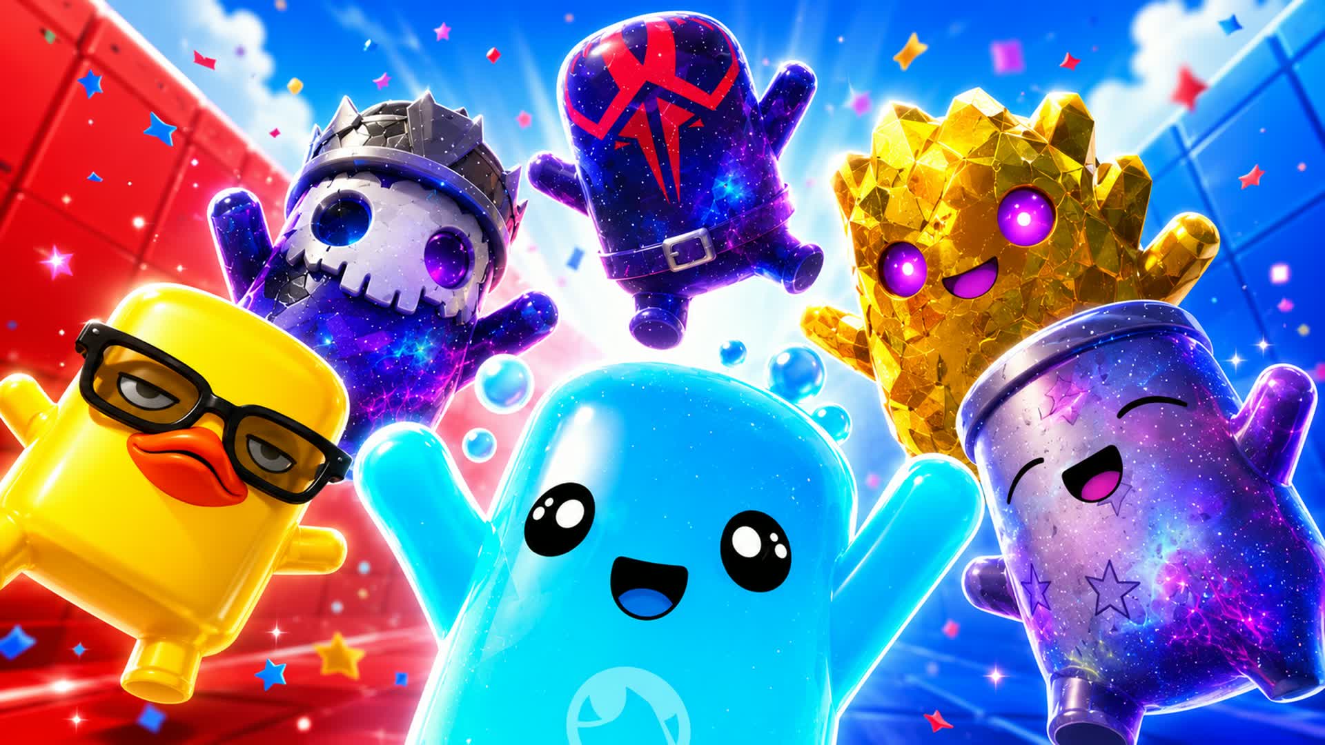 RED VS BLUE BATTLE BLAST 🔴🔵 — Fortnite Creative map