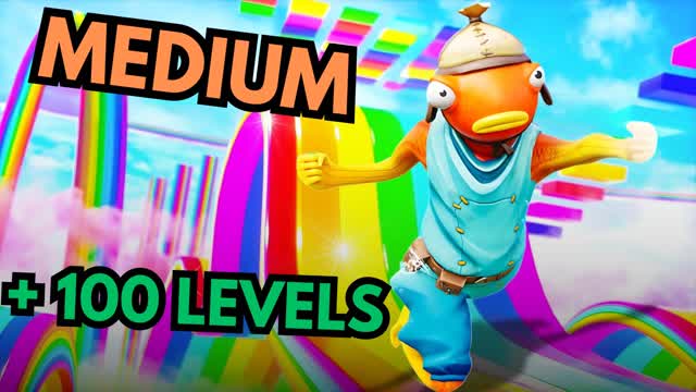 RAINBOW DEATHRUN🌈​ — Fortnite Creative map cover art
