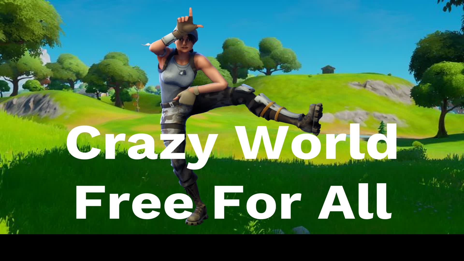 Crazy World Free For All — Fortnite Creative map